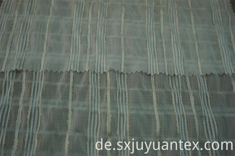 Gold Lurex Stripe Dobby Fabric